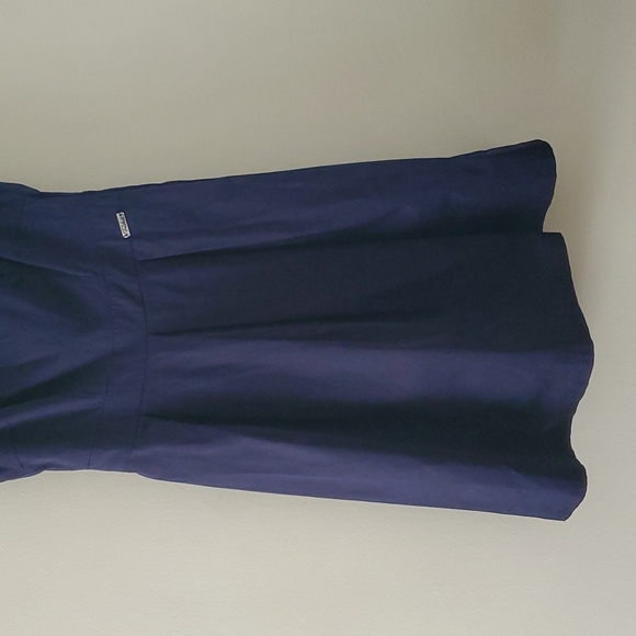 Navy Blue  Pleated Uniform Dress Sz M - Picture 4 of 12